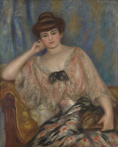 ミシア・ゴデブスカ＝サートの肖像 作： Pierre Auguste Renoir